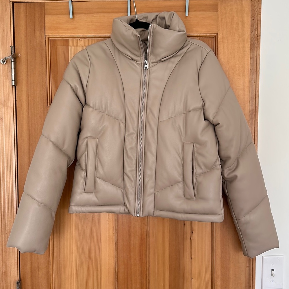 Abercrombie & Fitch Taupe Puffer Jacket